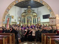 Uczestnicy spotkania Straży Honorowej NSPJ diecezji pelplińskiej